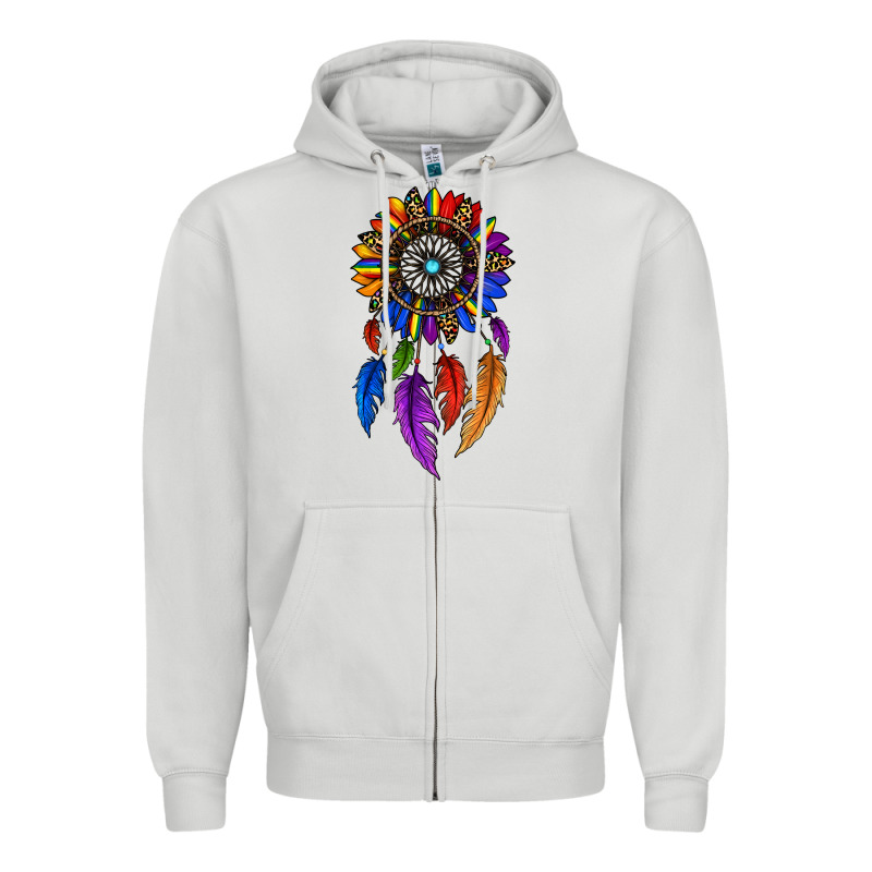Pride Sunflower Dreamcatcher Zipper Hoodie by JahusDesignShop | Teevron