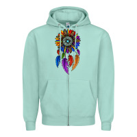 Seafoam pride sunflower dreamcatcher Zipper Hoodie - JahusDesignShop