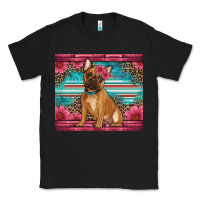 Black french bulldog floral Classic Tee - Artiststas
