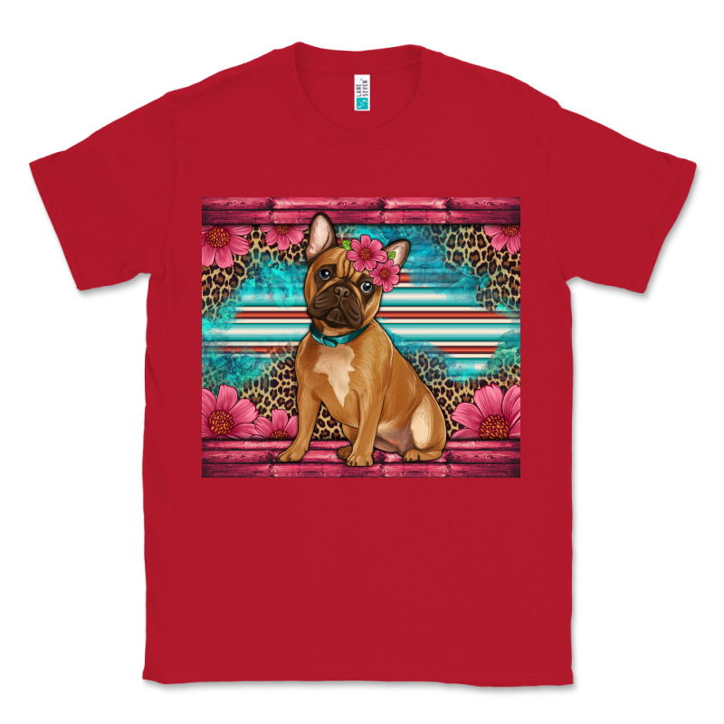 French Bulldog Floral Classic Tee by Artiststas | Teevron