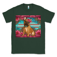 Sports Green french bulldog floral Classic Tee - Artiststas