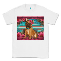 White french bulldog floral Classic Tee - Artiststas
