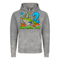 Cloud Rock birthday boy frog age 2 Vintage Hoodie - LillyAllenDesigns
