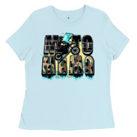 Baby Blue Moto mama Mother's Day Ladies Tee - FaDigitalArtStudio