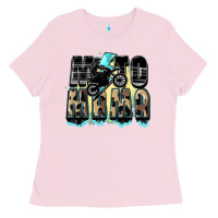 Bubblegum Pink Moto mama Mother's Day Ladies Tee - FaDigitalArtStudio