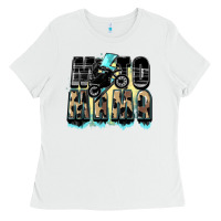 White Moto mama Mother's Day Ladies Tee - FaDigitalArtStudio