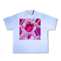 Grape Ice valentines day gift box and cookie seamless pattern Urban Heavy Tee - BundleAndBundleShop