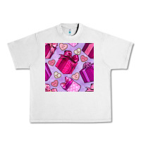 Valentines Day Gift Box And Cookie Seamless Pattern Urban Heavy Tee | Teevron