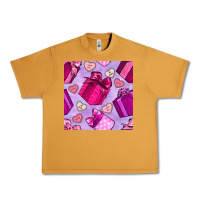 Peanut Butter valentines day gift box and cookie seamless pattern Urban Heavy Tee - BundleAndBundleShop