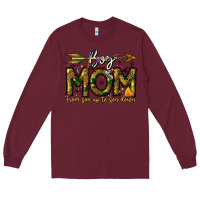 Burgundy Boy Mom From Son Up To Son Down Long Sleeve Tee - CowhideDigitalArt