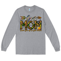 Heather Grey Boy Mom From Son Up To Son Down Long Sleeve Tee - CowhideDigitalArt