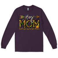 Plum Boy Mom From Son Up To Son Down Long Sleeve Tee - CowhideDigitalArt