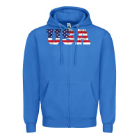 True Royal usa Zipper Hoodie - DesigneFamous