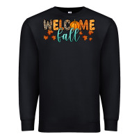 Black Welcome Fall Premium Sweatshirt - RanaPortraitStore