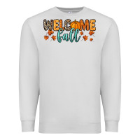 Dove Grey Welcome Fall Premium Sweatshirt - RanaPortraitStore
