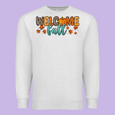 Welcome Fall Premium Sweatshirt Designed By Ranaportraitstore