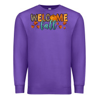Purple Welcome Fall Premium Sweatshirt - RanaPortraitStore