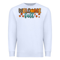 White Welcome Fall Premium Sweatshirt - RanaPortraitStore