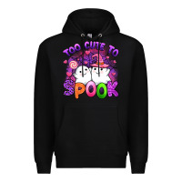 Black too cute spook Premium Hoodie - Artiststas