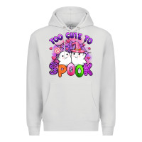 Dove Grey too cute spook Premium Hoodie - Artiststas