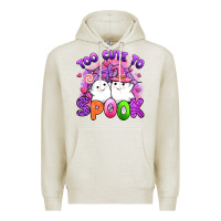 Oatmeal Heather too cute spook Premium Hoodie - Artiststas
