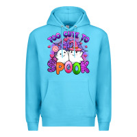 Ocean Blue too cute spook Premium Hoodie - Artiststas