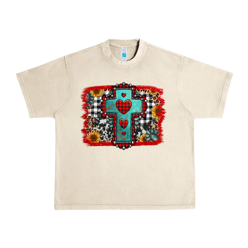 Christmas Cross With Background Urban Heavy Tee by Jasminsmagicworld | Teevron