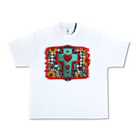 White Christmas cross with background Urban Heavy Tee - Jasminsmagicworld