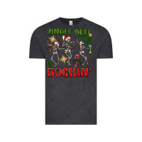 Vintage Black Jingle Bell Rockin' Vintage Tee - BundleAndBundleShop