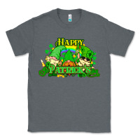 Charcoal Heather St. Patrick's Day gnomes Classic Tee - HowdyJamesFarm