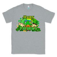 Heather Grey St. Patrick's Day gnomes Classic Tee - HowdyJamesFarm