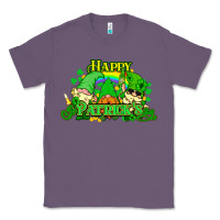 Lavender St. Patrick's Day gnomes Classic Tee - HowdyJamesFarm