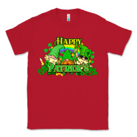 Red St. Patrick's Day gnomes Classic Tee - HowdyJamesFarm