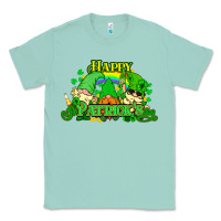Seafoam St. Patrick's Day gnomes Classic Tee - HowdyJamesFarm