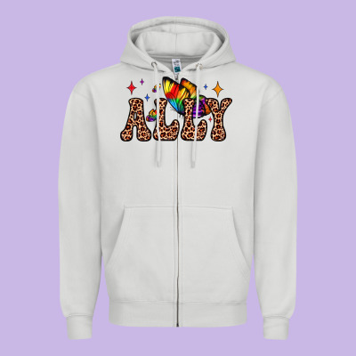 Ally Zipper Hoodie Designed By Jahusdesignshop