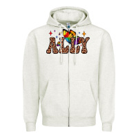 Oatmeal Heather ally Zipper Hoodie - JahusDesignShop