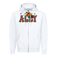 White ally Zipper Hoodie - JahusDesignShop
