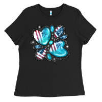 Black American gemstone Ladies Tee - FaDigitalArtStudio