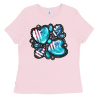 Bubblegum Pink American gemstone Ladies Tee - FaDigitalArtStudio