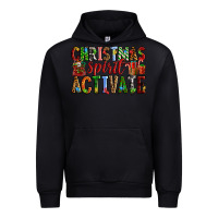 Black Christmas Spirit Activate Urban Hoodie - RanaPortraitStore