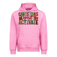 Fuchsia Pink Christmas Spirit Activate Urban Hoodie - RanaPortraitStore