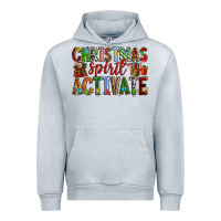 Heather Grey Christmas Spirit Activate Urban Hoodie - RanaPortraitStore