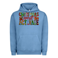 Pigment Pebble Blue Christmas Spirit Activate Urban Hoodie - RanaPortraitStore