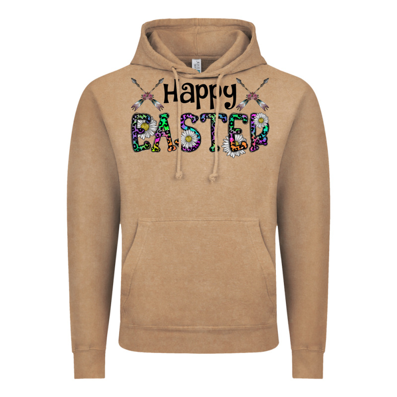 Happy Easter Vintage Hoodie by CowhideDigitalArt | Teevron