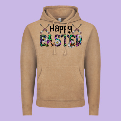 Happy Easter Vintage Hoodie Designed By Cowhidedigitalart