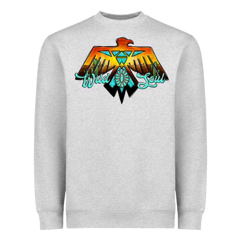 Thunderbird Wild Soul Heavyweight Sweatshirt by JahusDesignShop | Teevron