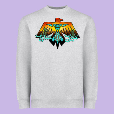 Thunderbird Wild Soul Heavyweight Sweatshirt Designed By Jahusdesignshop