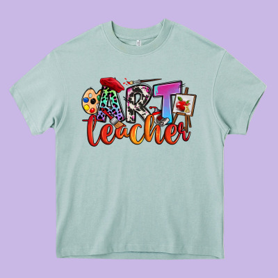 Art Teacher Heavy Core Tee Designed By Ranaportraitstore