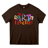 Chocolate Brown art teacher Heavy Core Tee - RanaPortraitStore