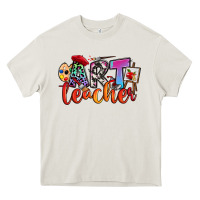 Cream art teacher Heavy Core Tee - RanaPortraitStore